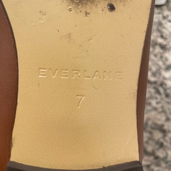 Everlane Tan Leather Flats - Picture 3 of 4